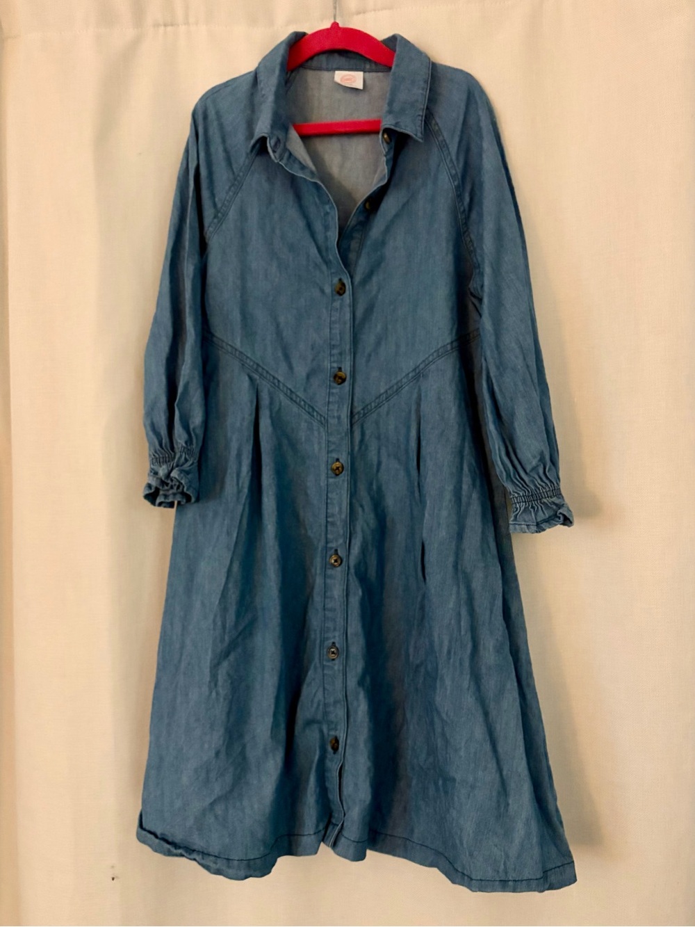 Kids Button-Front Denim Dress